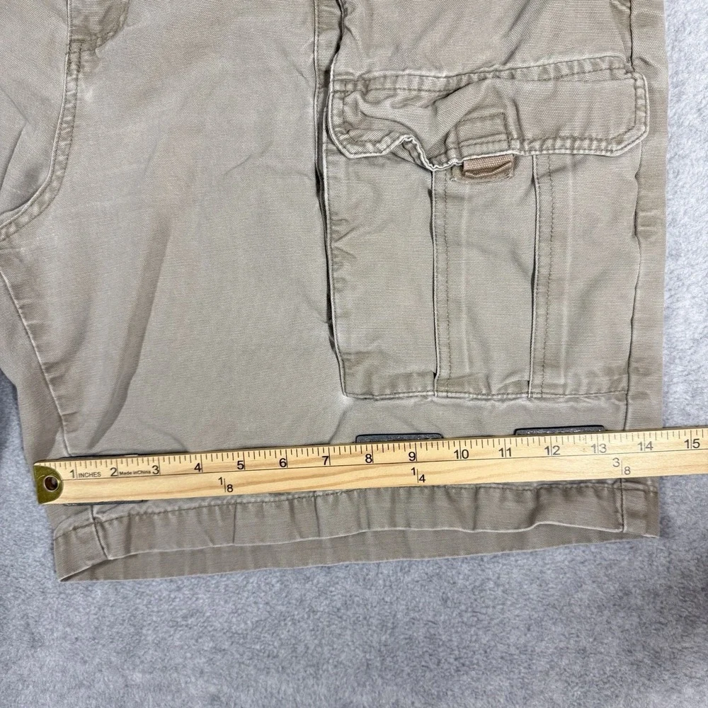 Columbia Safari Shorts Mens XL Beige Canvas Hiking Outdoor Cargo 8